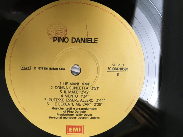 PINO DANIELE - PINO DANIELE (LP)