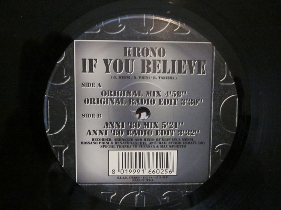 KRONO - IF YOU BELIEVE