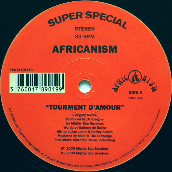 AFRICANISM - TOURMENT D|AMOUR (BY SALOME| DE BAHIA)