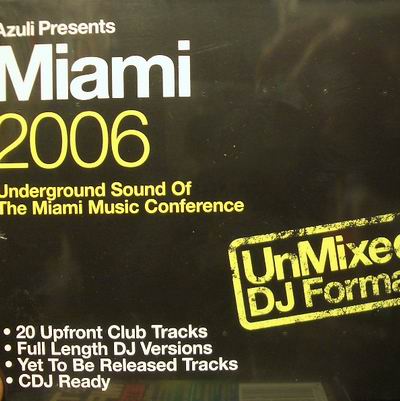 AZULI PRESENTS MIAMI 2006 UNMIXED - VARIOUS ARTIST (CD)