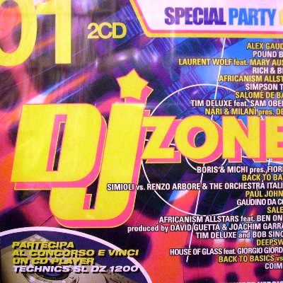 DJ ZONE 01 - SPECIAL PARTY 01 VARIOUS ARTIST (2 CD)