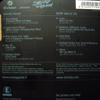 D-VISION PRES. STRICTLY VOCALS - VARIOUS ARTIST (CD)