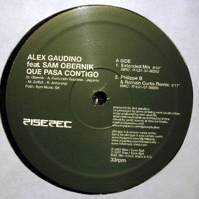 ALEX GAUDINO FEAT SAM OBERNIK - QUE PASA CONTIGO