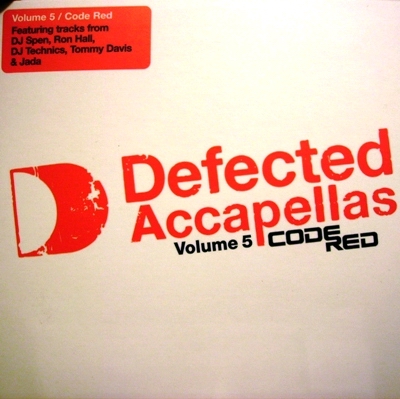 DEFECTED ACCAPELLAS VOLUME 5 CODE RED - VARIOUS ARTIST (CD)