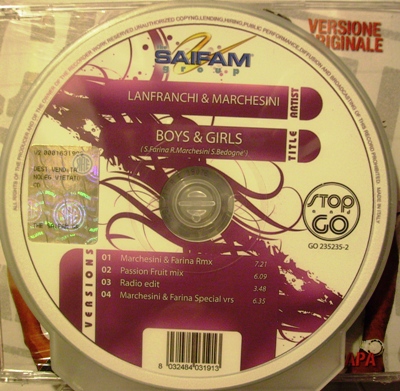 LANFRANCHI & MARCHESINI - BOYS & GIRLS (CD|S)