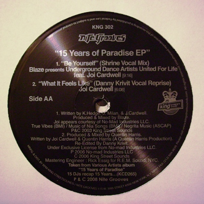 15 YEARS OF PARADISE  EP - VARIOUS ARTIST
