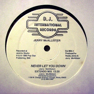 JERRY MC ALLISTER - NAVER LET YOU DOWN