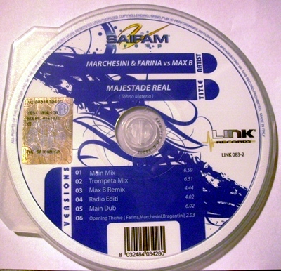 MARCHESINI & FARINA VS MAX B - MAJESTADE REAL (CD|S)