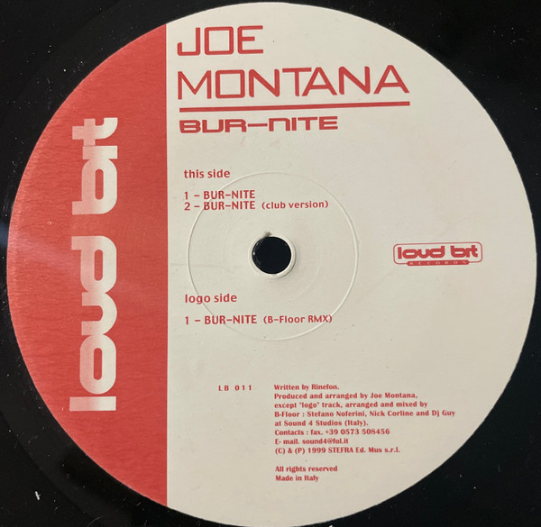 JOE MONTANA - BUR-NITE