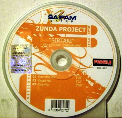 ZUNDA PROJECT - SIRTAKI (CD|S)