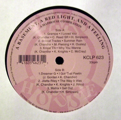 KERRI CHANDLER - A BASEMENT, A REDLIGHT AND A FEELING (LP)