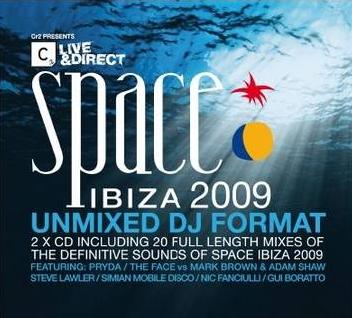 LIVE & DIRECT SPACE IBIZA 2009 UNMIXED - VARIOUS ARTIST (2 CD)
