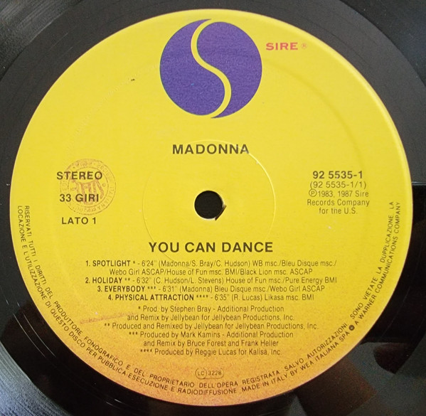 MADONNA - YOU CAN DANCE (LP)