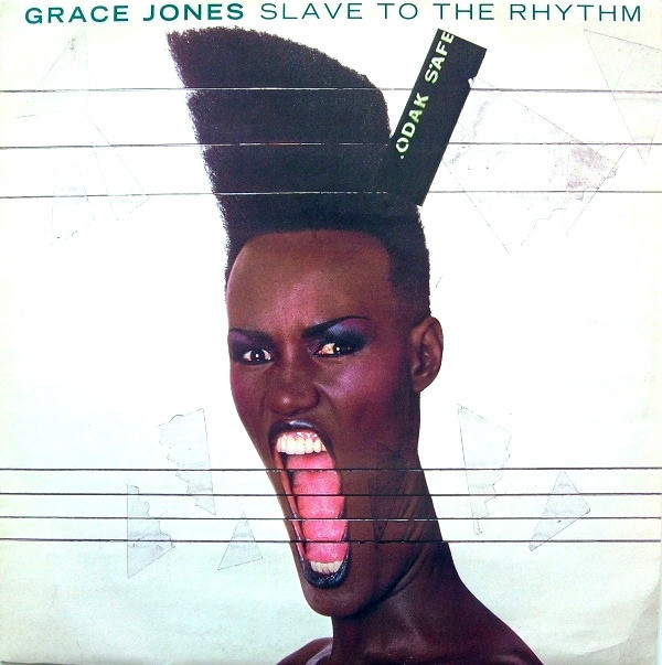 <h2>GRACE JONES</h2><div style='margin-top:-8px;'><h2>SLAVE TO THE RHYTHM</h2></div>