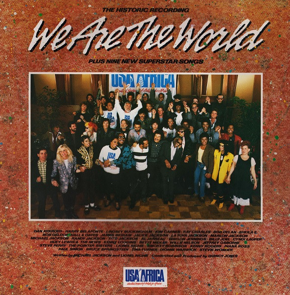 <h2>USA FOR AFRICA</h2><div style='margin-top:-8px;'><h2>WE ARE THE WORLD (LP)</h2></div>