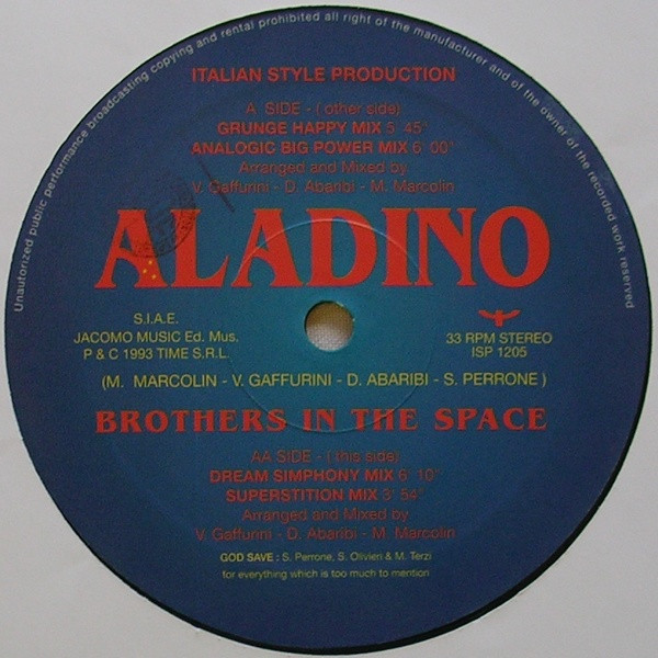 ALADINO - BROTHERS IN THE SPACE