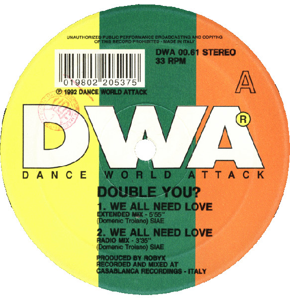DOUBLE YOU - WE ALL NEED LOVE