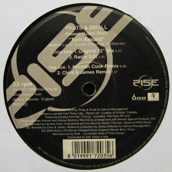 PHATS & SMALL PRESENT MUTANT DISCO - TURN AROUND (12