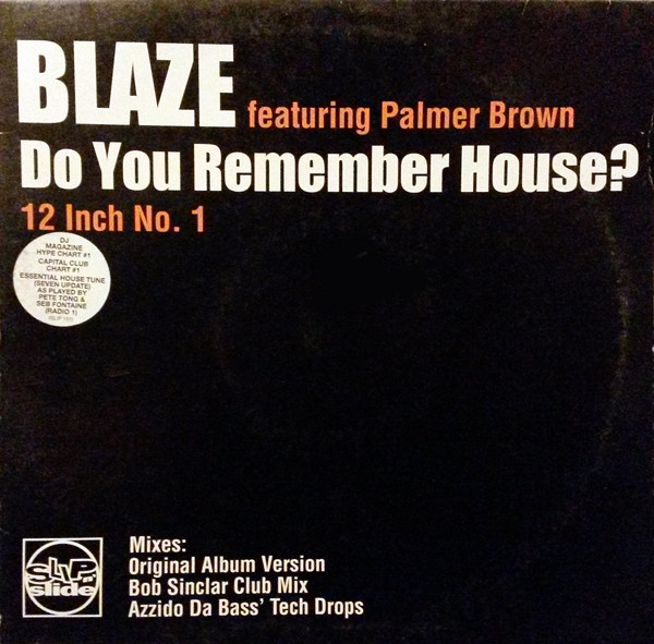 BLAZE FEAT. PALMER BROWN - DO YOU REMEMBER HOUSE? (12