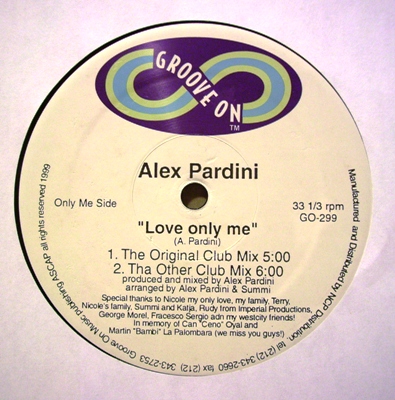 PARDINI ALEX - LOVE ONLY ME