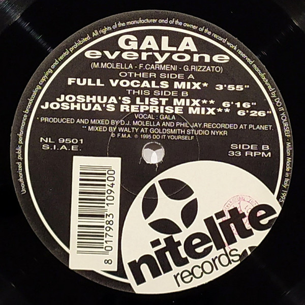 GALA - EVERYONE HAS INSIDE