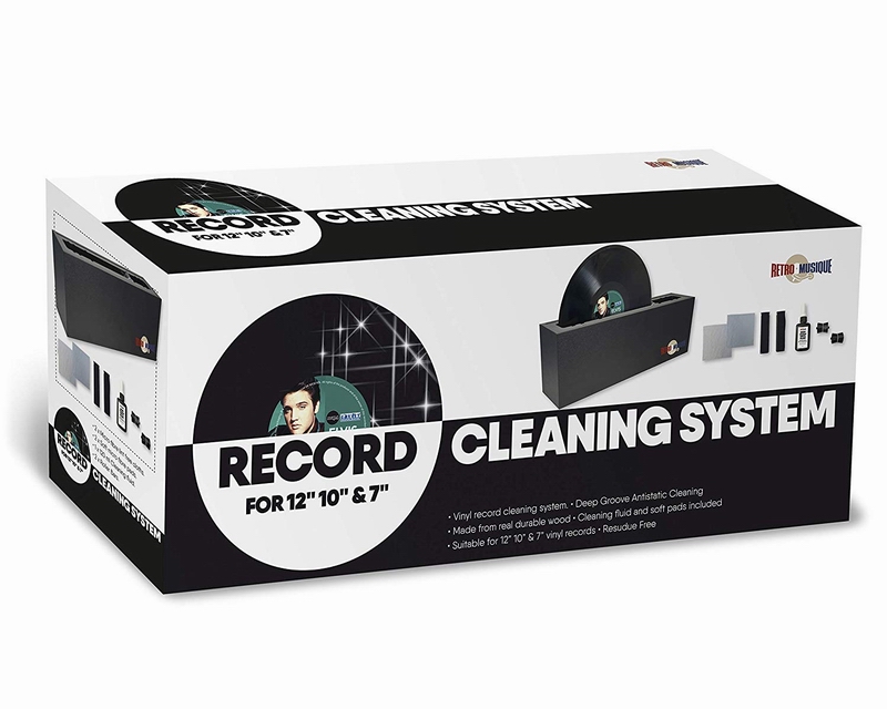 RETRO MUSIQUE RECORD CLEANING SYSTEM FOR 12 INCH 10 INCH & 7 INCH VINYL